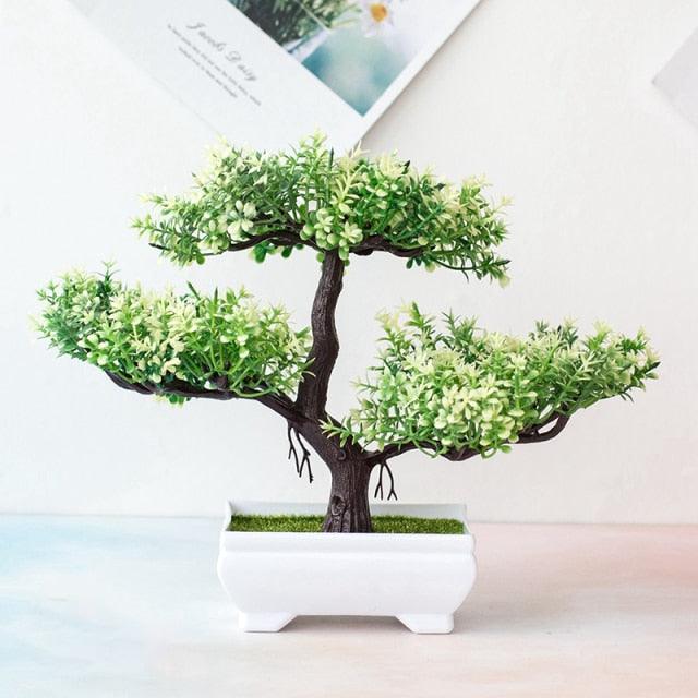 Fake Artificial Pot  Bonsai Potted Simulation Table Ornaments For Garden Party Hotel Office Decor Fake Flowers Arrangements for Home Decoration