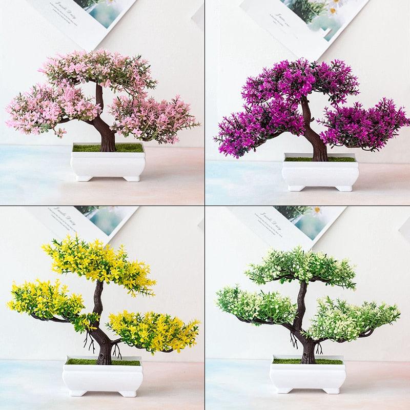 Fake Artificial Pot  Bonsai Potted Simulation Table Ornaments For Garden Party Hotel Office Decor Fake Flowers Arrangements for Home Decoration
