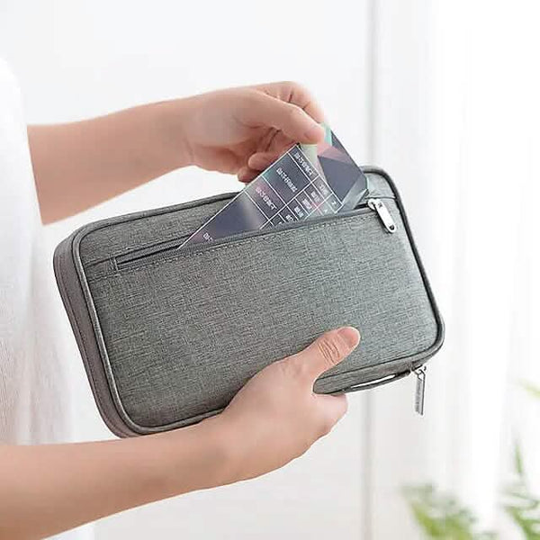 Family Travel Document Organizer Capacious Passport Holder Wallet