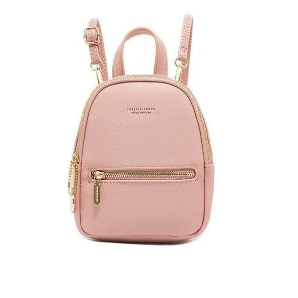 Famous Designer Mini Soft Touch Leather Small Backpack For Female And Girls Fashionable Ladies Bagpack Shoulder Bag
