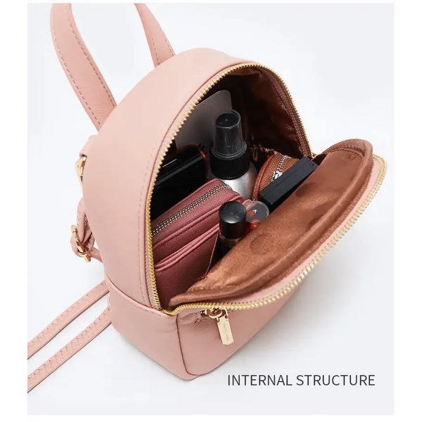 Famous Designer Mini Soft Touch Leather Small Backpack For Female And Girls Fashionable Ladies Bagpack Shoulder Bag