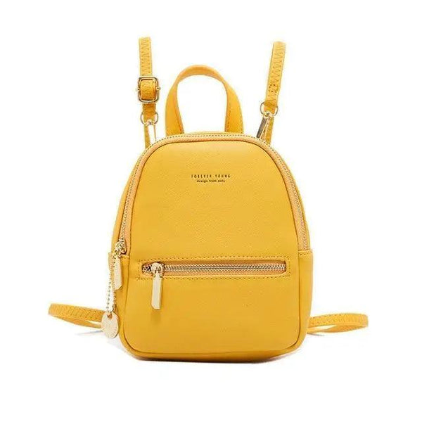 Famous Designer Mini Soft Touch Leather Small Backpack For Female And Girls Fashionable Ladies Bagpack Shoulder Bag