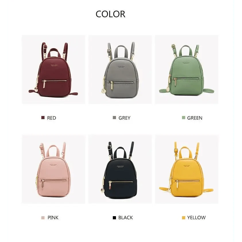 Famous Designer Mini Soft Touch Leather Small Backpack For Female And Girls Fashionable Ladies Bagpack Shoulder Bag
