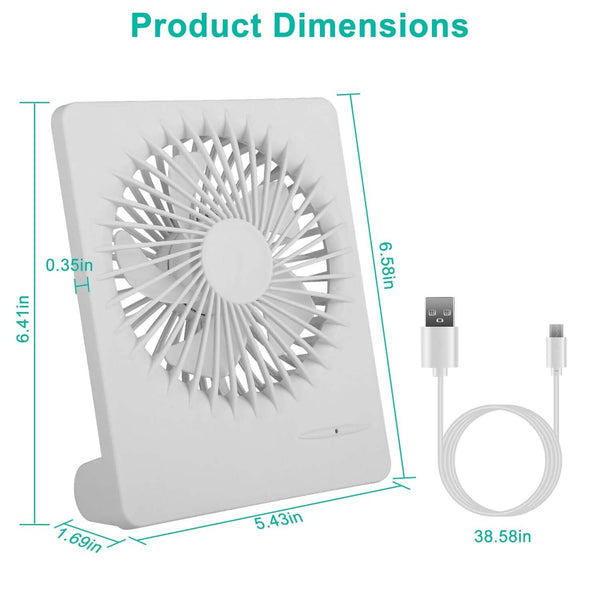 Fan USB Rechargeable Table Portable Desk Cooling Fan