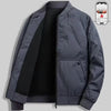 Men's Autumn Winter Baseball Collar Bomber Jacket – Casual Flight Jacket, Polyester Lined - 2211shenhui / XXXL / CHINA