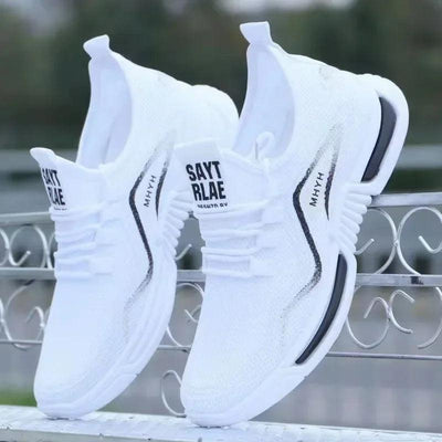 Men's Slip-On Breathable Running Sneakers – Non-Slip Gym & Walking Shoes