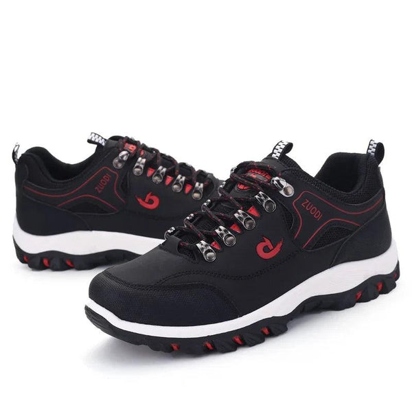 Men's Casual Leather Sneakers – Lightweight Walking & Tennis Shoes with EVA Sole