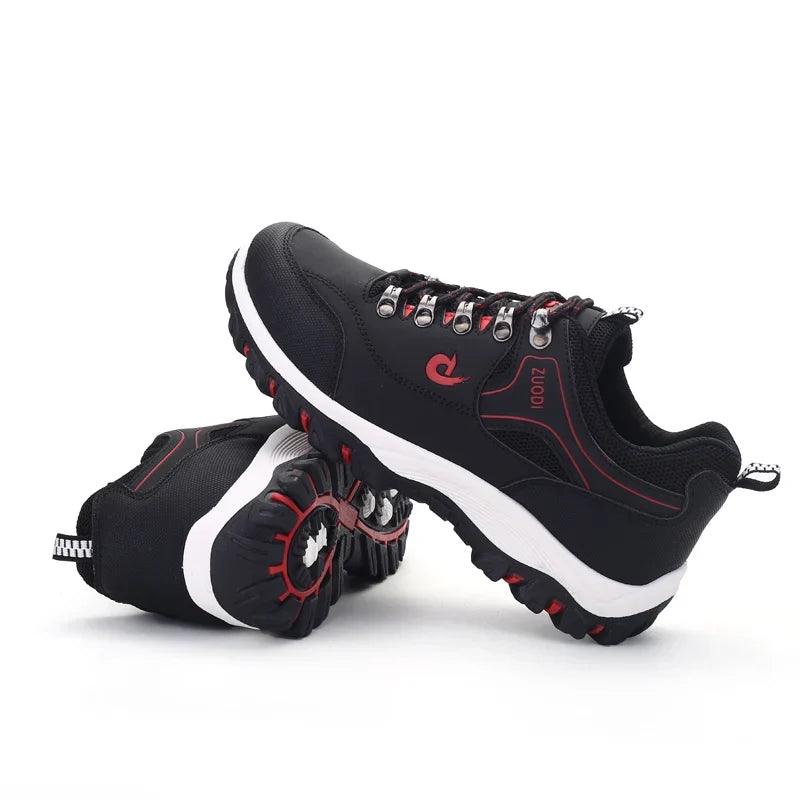 Men's Casual Leather Sneakers – Lightweight Walking & Tennis Shoes with EVA Sole