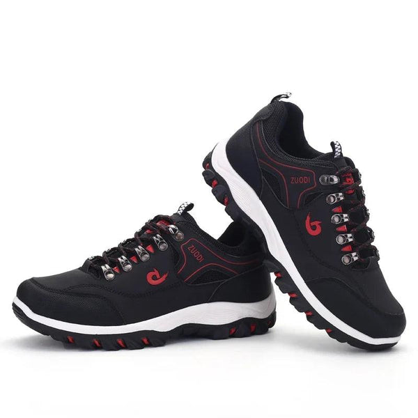 Men's Casual Leather Sneakers – Lightweight Walking & Tennis Shoes with EVA Sole