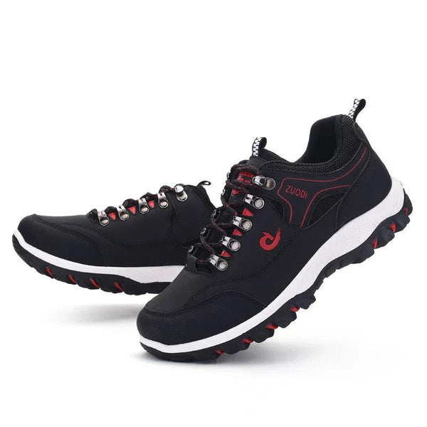 Men's Casual Leather Sneakers – Lightweight Walking & Tennis Shoes with EVA Sole