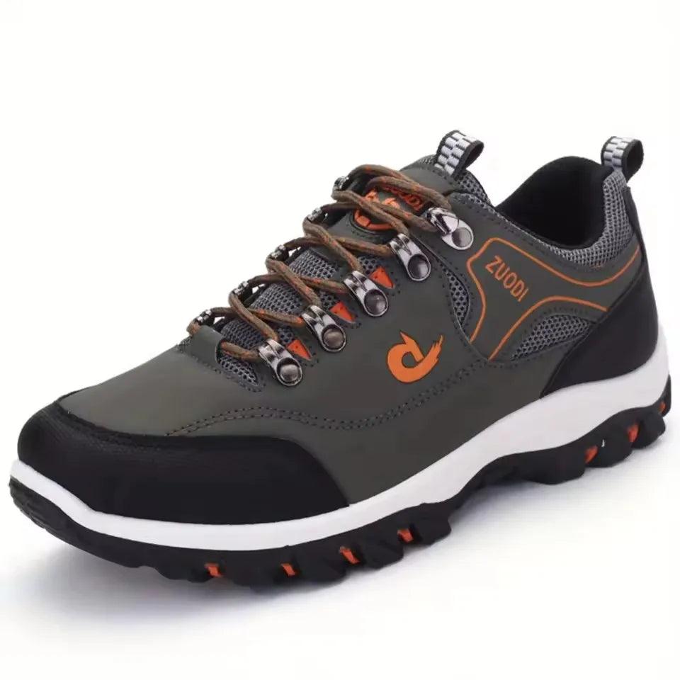 Men's Casual Leather Sneakers – Lightweight Walking & Tennis Shoes with EVA Sole
