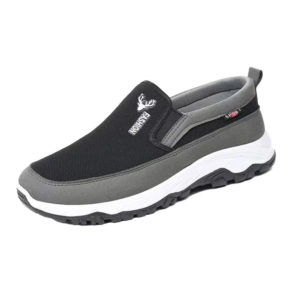Men's Orthopedic Breathable Slip-On Travel Shoes Non-Slip Comfortable Walking and Hiking Sneakers