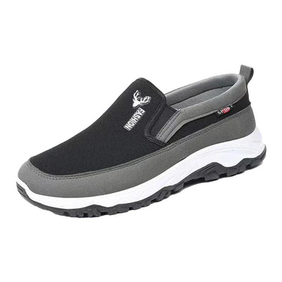 Men's Orthopedic Breathable Slip-On Travel Shoes Non-Slip Comfortable Walking and Hiking Sneakers