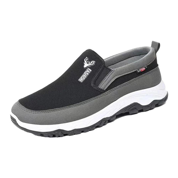 Men's Orthopedic Breathable Slip-On Travel Shoes Non-Slip Comfortable Walking and Hiking Sneakers