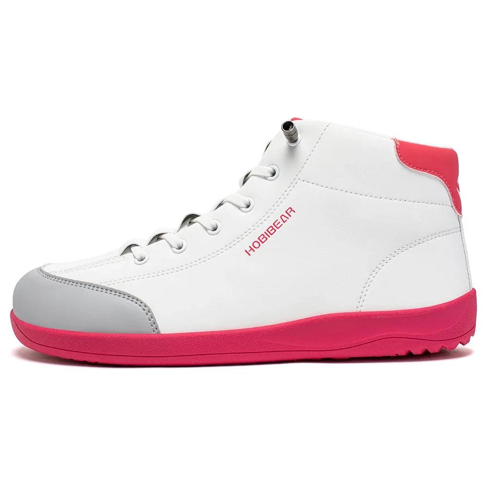 Mid-Top Barefoot Ankle Boots Wide-Toe Zero-Drop Non-Slip Artificial Leather Shoes