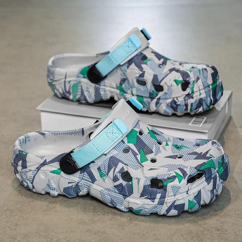 Men's Camouflage EVA Clogs Slip-On Garden Sandals - Casual Outdoor & Home Shoes