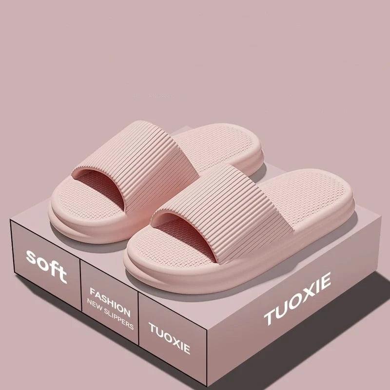 EVA Slide Sandals for Women & Men - Lightweight Non-Slip Home, Beach & Bathroom Slippers