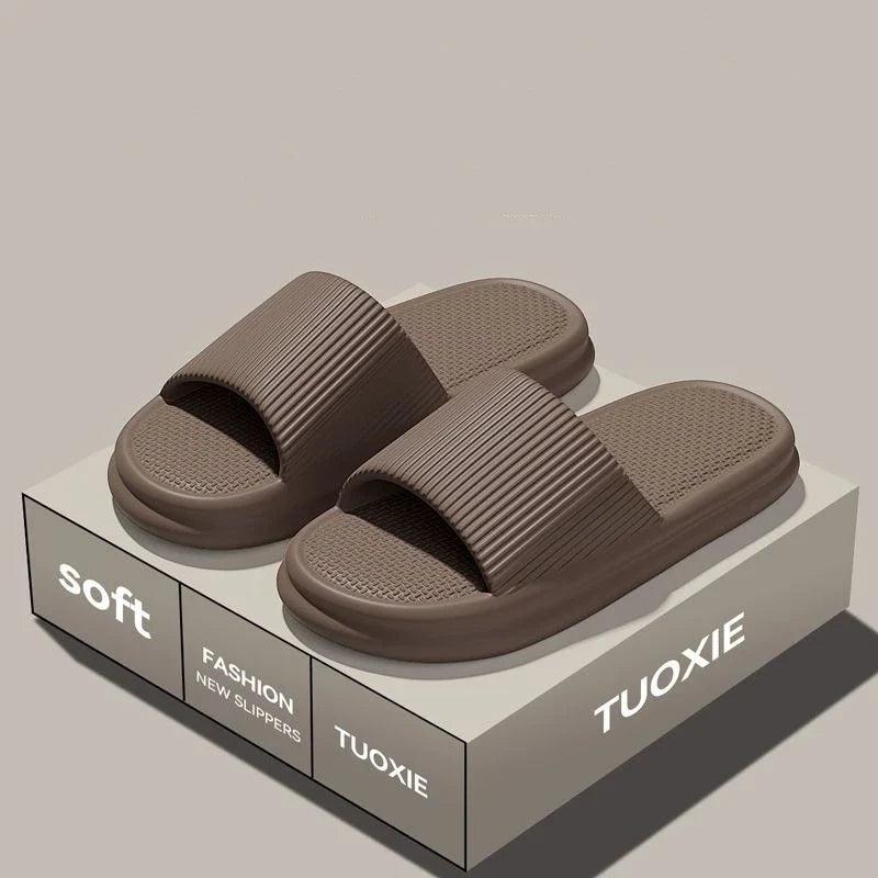 EVA Slide Sandals for Women & Men - Lightweight Non-Slip Home, Beach & Bathroom Slippers
