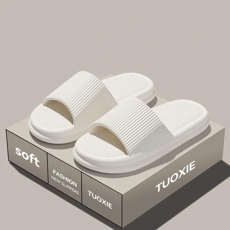 EVA Slide Sandals for Women & Men - Lightweight Non-Slip Home, Beach & Bathroom Slippers