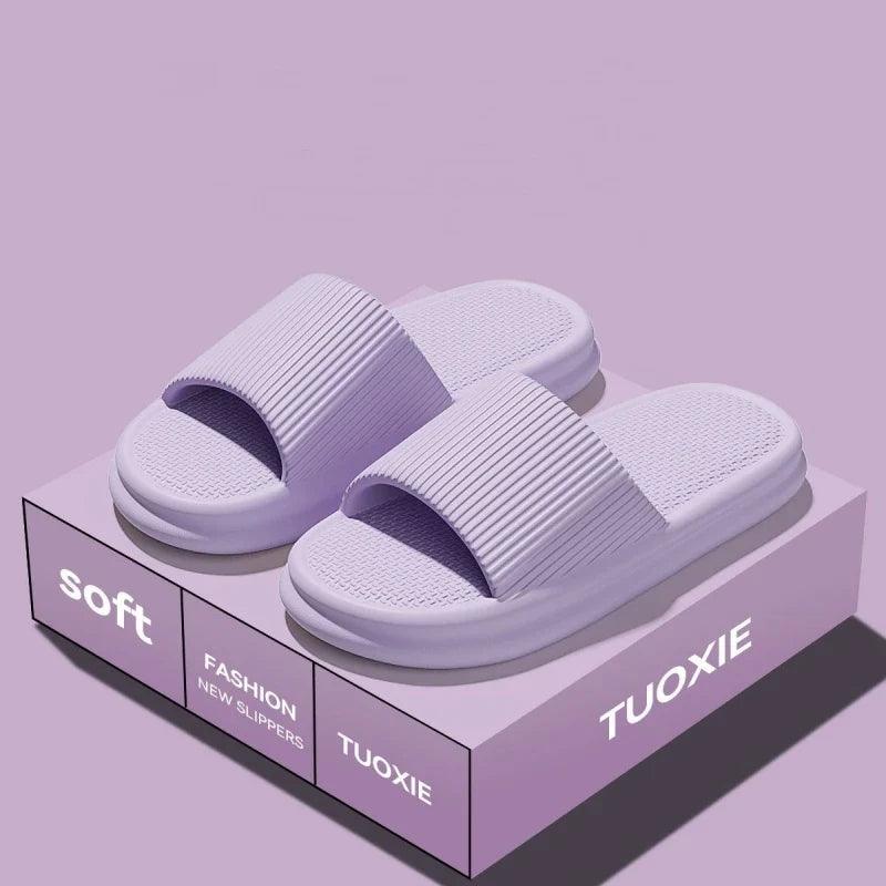 EVA Slide Sandals for Women & Men - Lightweight Non-Slip Home, Beach & Bathroom Slippers