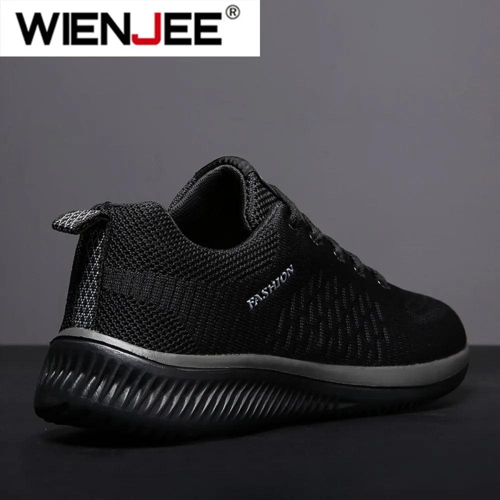 Men's Knit Running & Walking Sneakers – Breathable Athletic Casual Shoes, Large Sizes EU 36–48