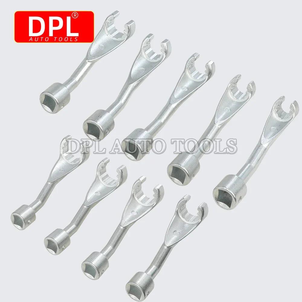 Diesel Injector Line Socket Set 1/2-Inch (12.7 mm) Drive - 12-Point Bihex Injector Fuel Line Wrenches