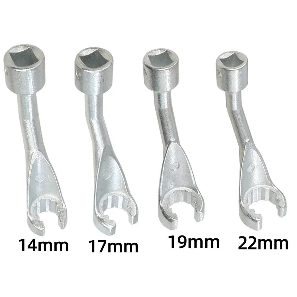 Diesel Injector Line Socket Set 1/2-Inch (12.7 mm) Drive - 12-Point Bihex Injector Fuel Line Wrenches