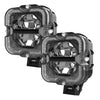 60W 6000LM LED Work Light Bar 12V (9–32V) White & Amber DRL – Off-Road Driving Light for Truck SUV ATV Motorcycle - 1 pair