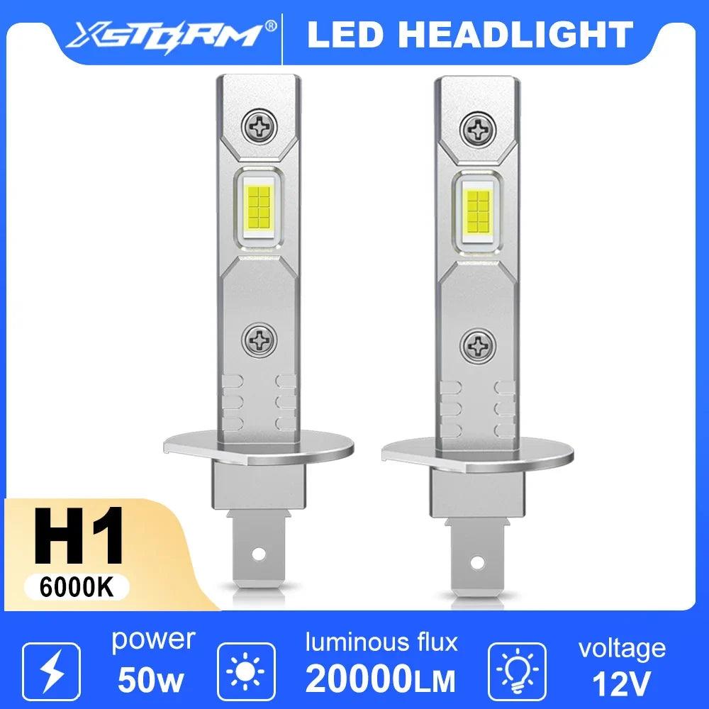 H1 H3 LED Headlight Bulb Mini 50W 20000LM Canbus Dual 6000K/3000K 12V IP68