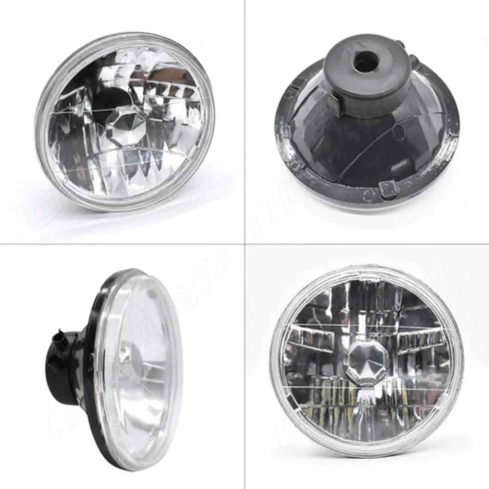 7-Inch (178 mm) Round LED Headlight Pair - 12V H4 6500K 20,000 lm Plug and Play