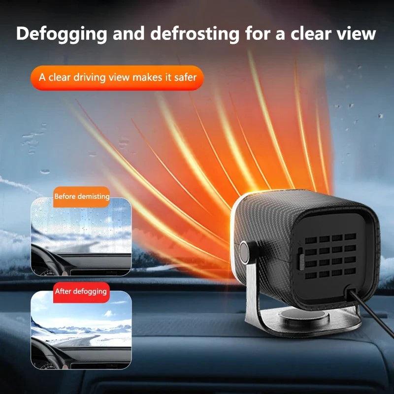 12V/24V Car Electric Heater & Cooling Fan Windshield Defogger Defroster