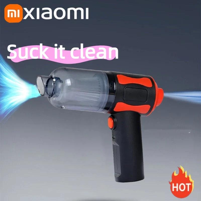 Cordless Handheld Car Vacuum Cleaner – High-Power Wet/Dry 5-in-1 Portable Auto Cleaner with Blower & Attachments