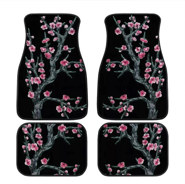 Great Wave Off Kanagawa 4-Piece All-Weather Car Floor Mats - Universal Fit for SUVs, Sedans, Trucks
