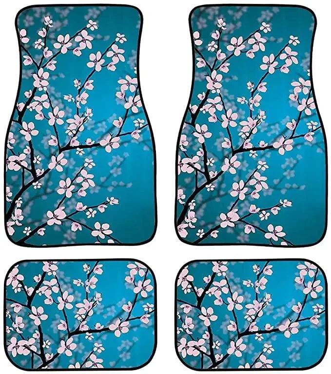 Great Wave Off Kanagawa 4-Piece All-Weather Car Floor Mats - Universal Fit for SUVs, Sedans, Trucks