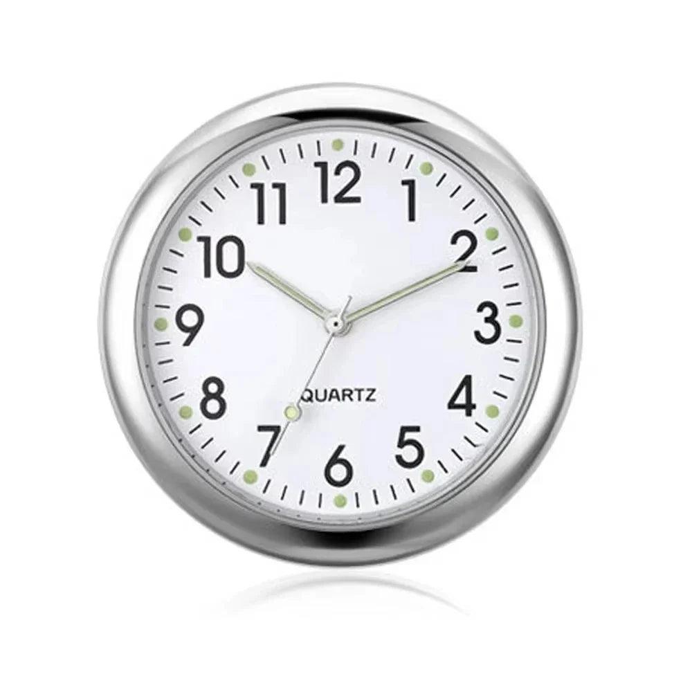 Luminous Mini Car Clock Stick-On Digital Dashboard Quartz Timepiece - 1.6 in (4 cm)
