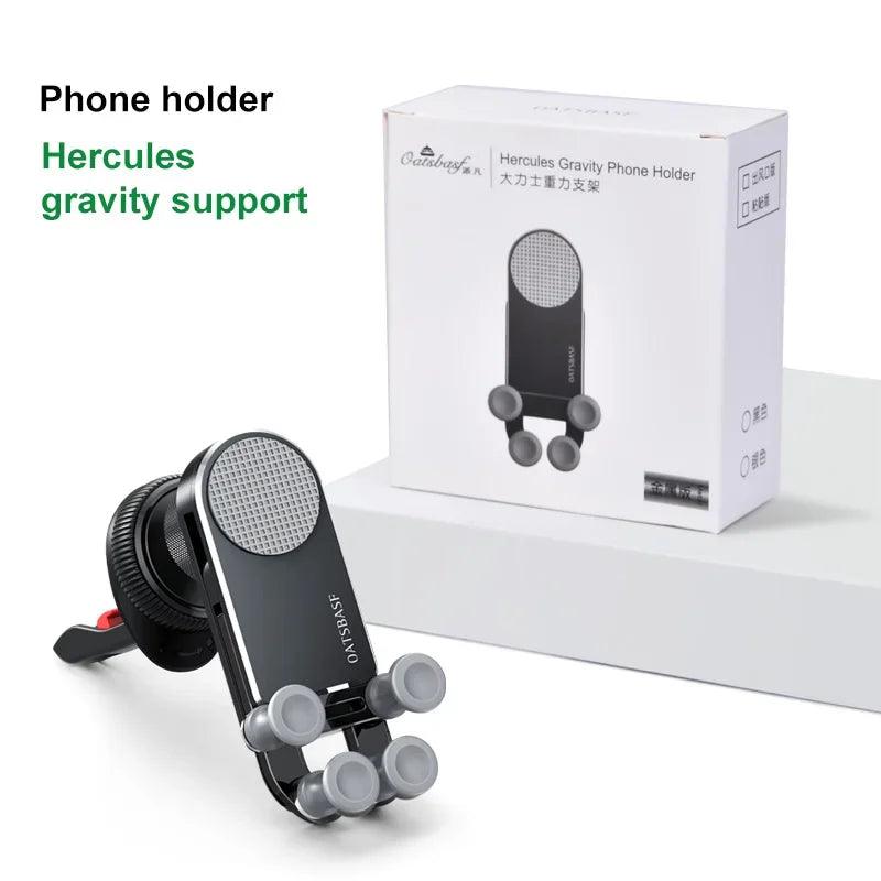 Universal Vent Gravity Car Phone Mount – One-Handed Holder for Foldable & 4.7–6.7 in (12–17 cm) Smartphones
