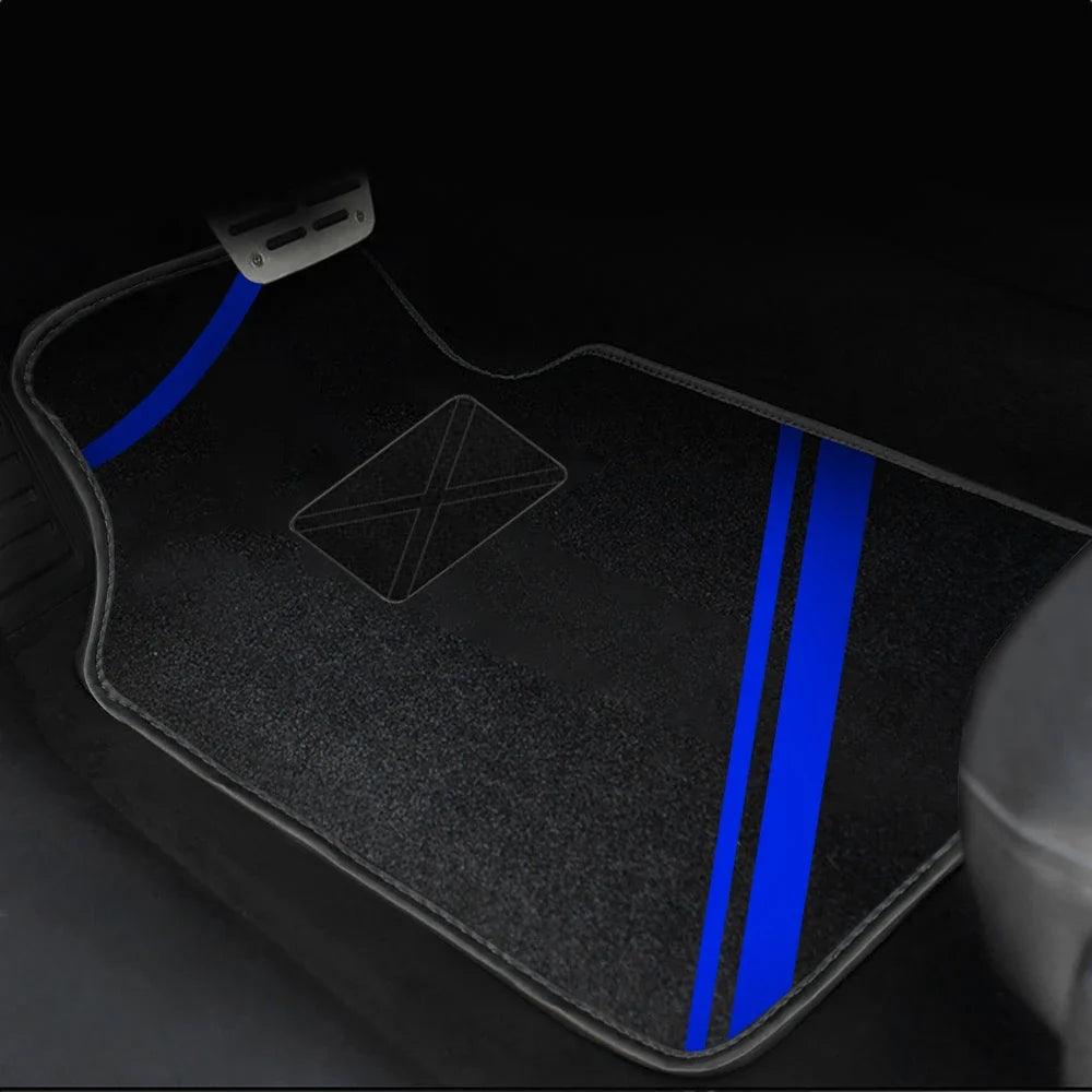 4-Piece Universal Car Floor Mats Set – Suede-Style Synthetic Carpet Liners for Cars, SUVs & Vans, Anti-Slip, Easy-Clean