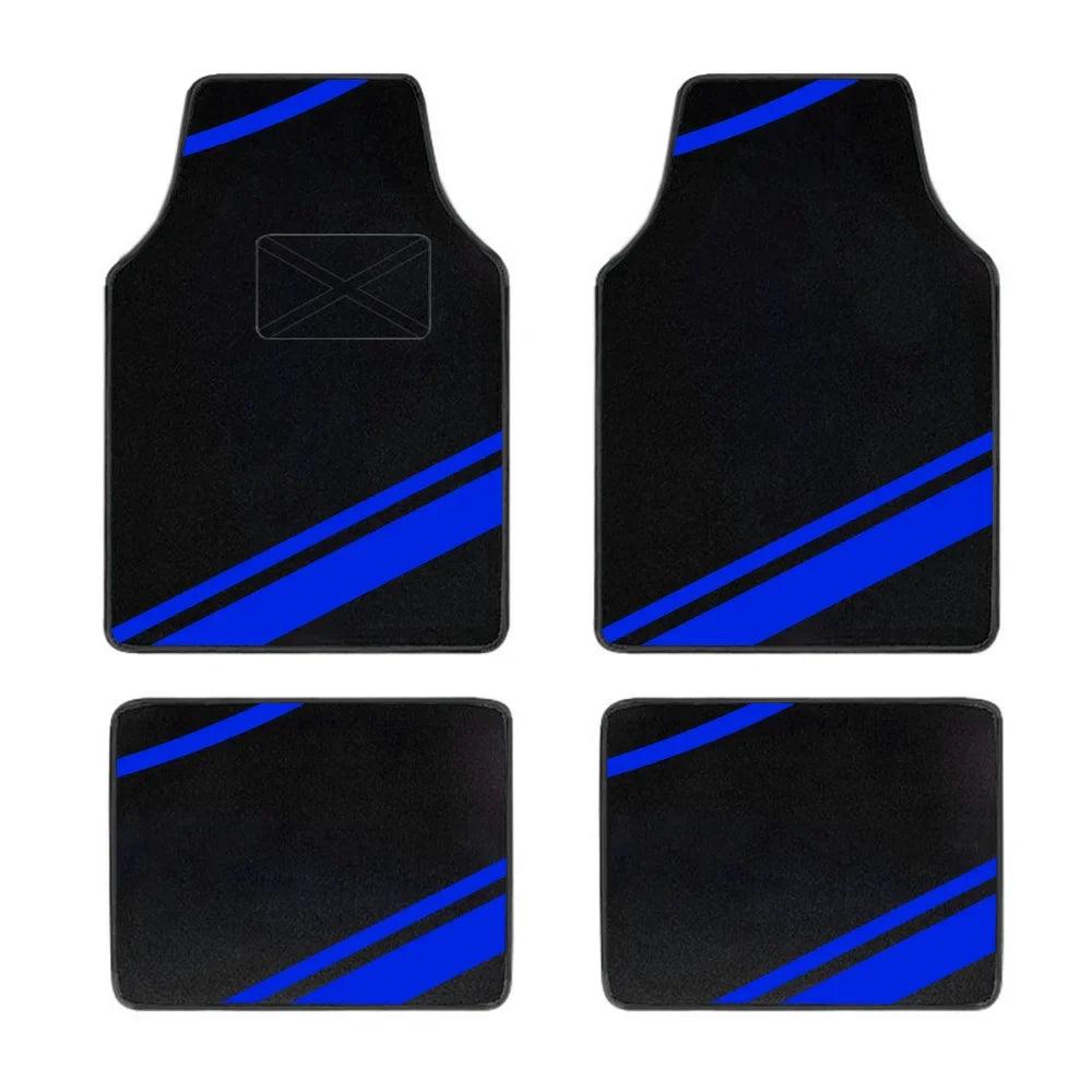 4-Piece Universal Car Floor Mats Set – Suede-Style Synthetic Carpet Liners for Cars, SUVs & Vans, Anti-Slip, Easy-Clean