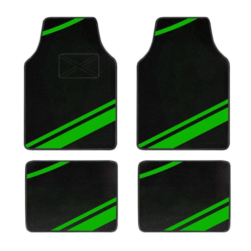 4-Piece Universal Car Floor Mats Set – Suede-Style Synthetic Carpet Liners for Cars, SUVs & Vans, Anti-Slip, Easy-Clean