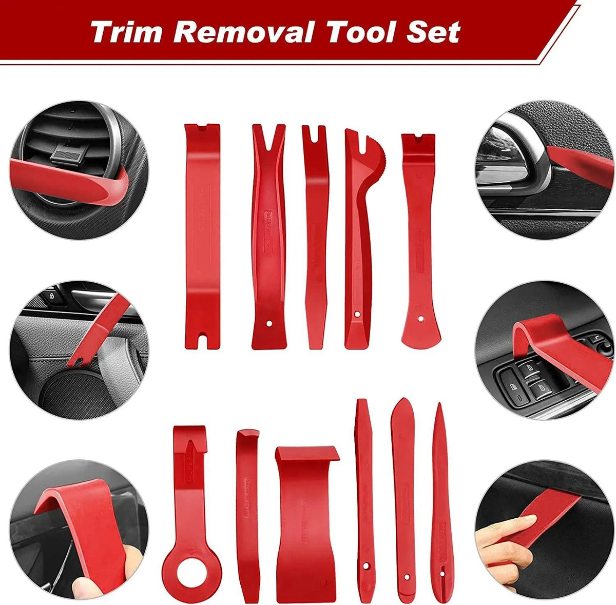Car Trim Removal Tool Kit 5/11/41/161-Piece Auto Interior Door Panel Radio Stereo Dash Tools