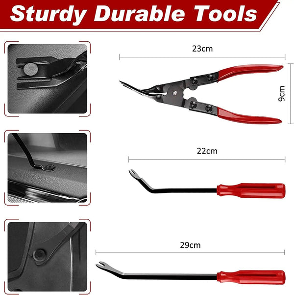 Car Trim Removal Tool Kit 5/11/41/161-Piece Auto Interior Door Panel Radio Stereo Dash Tools
