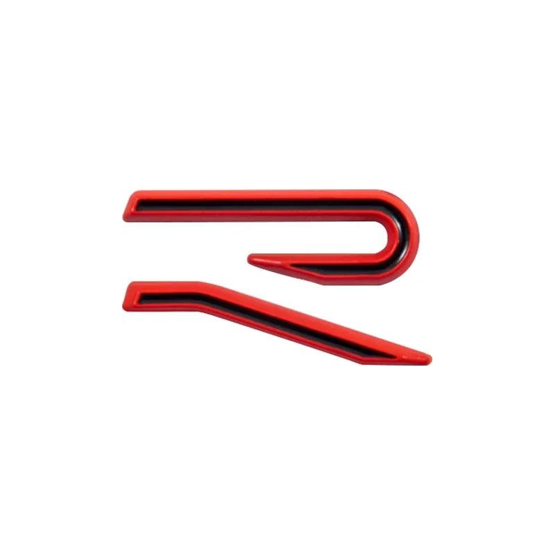 3D Metal R Logo Car Trunk Emblem Sticker Rear Body Badge for Golf Polo Jetta Beetle Passat Tiguan