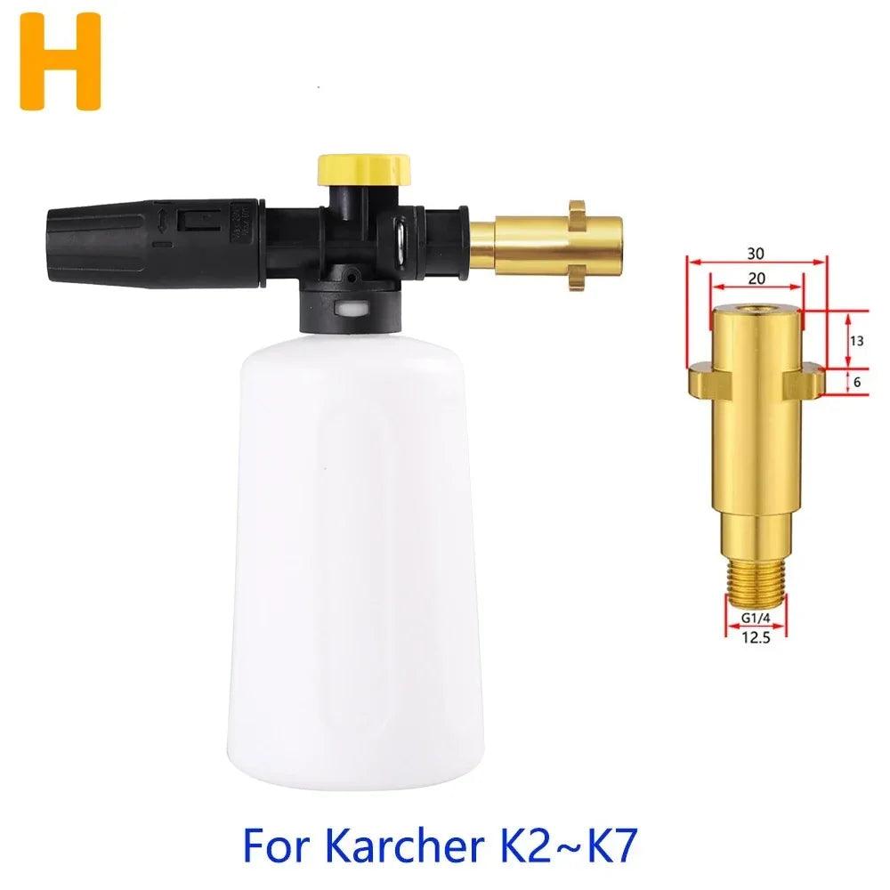 750 ml (25 fl oz) Snow Foam Lance Foam Cannon with Adjustable Sprayer Nozzle for Pressure Washers — Universal Fit