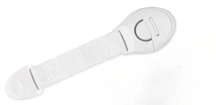 Baby Childproof Safety Strap Lock for Cabinets Drawers Refrigerator Toilet Lid – 5-Pack