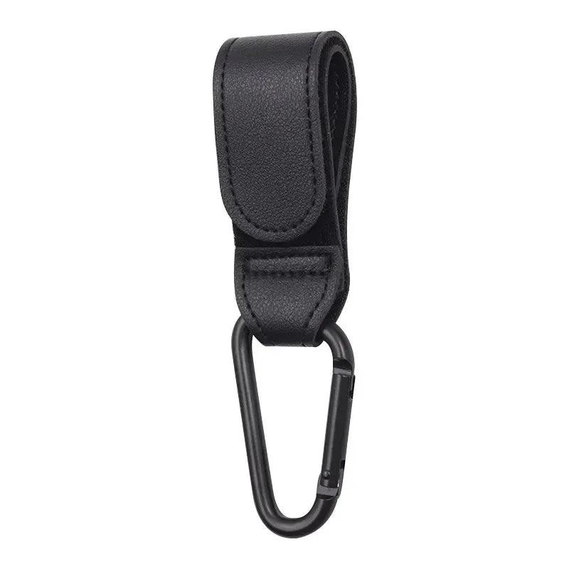 PU Leather 360° Rotating Stroller Hook - Baby Bag Pram Organizer (1 or 2-Pack)