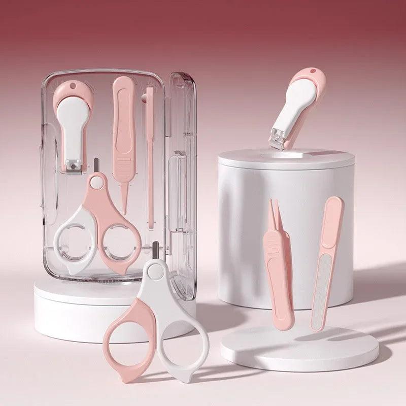 Newborn & Infant Nail Care Kit – Safe Nail Scissors, Clippers & Tweezers with Portable Case