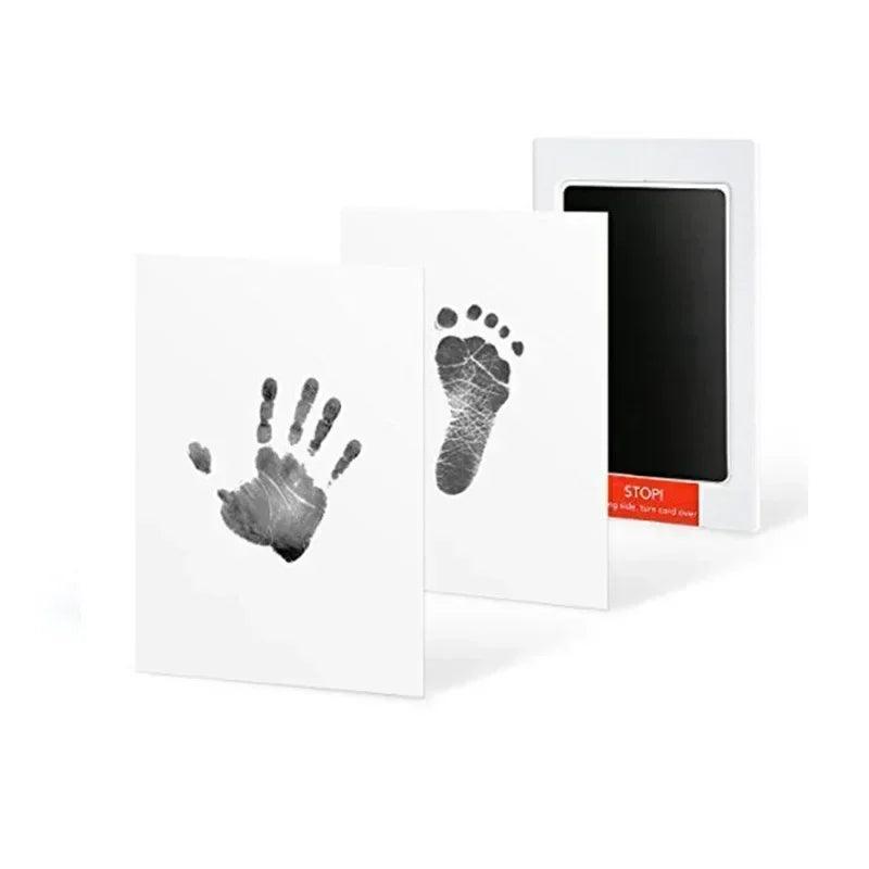 Baby Handprint & Footprint Ink Pad Kit — No-Touch Non-Toxic Inkless Stamp for Newborns, Pets & Keepsakes