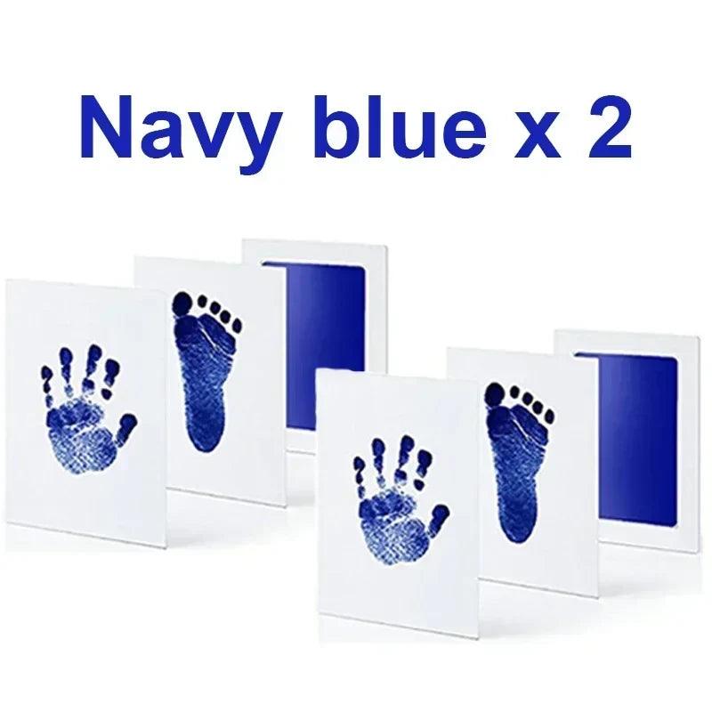 Baby Handprint & Footprint Ink Pad Kit — No-Touch Non-Toxic Inkless Stamp for Newborns, Pets & Keepsakes