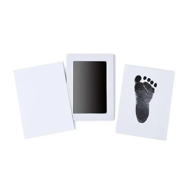 Inkless Baby Handprint & Footprint Kit — Newborn Keepsake (0–6 Months) DIY Photo Frame Imprint Set with Cards