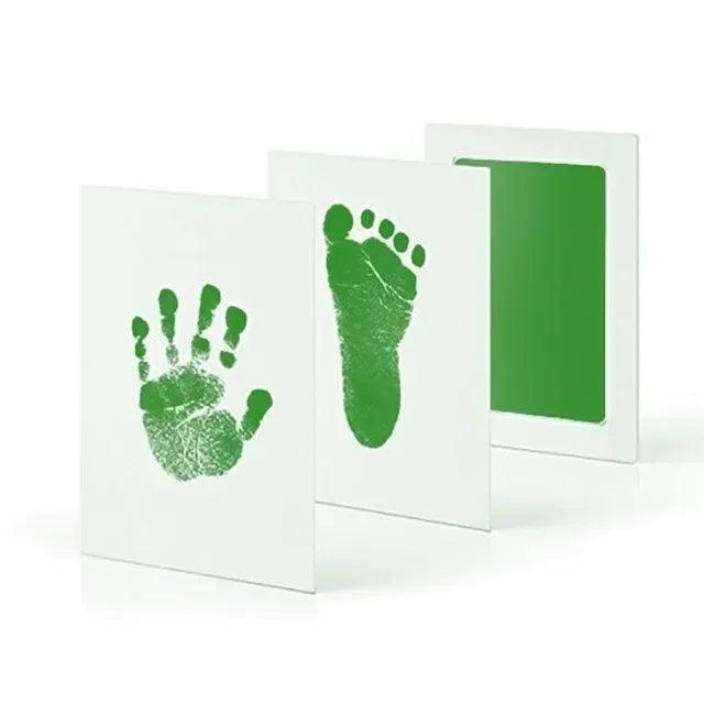 Inkless Baby Handprint & Footprint Kit — Newborn Keepsake (0–6 Months) DIY Photo Frame Imprint Set with Cards